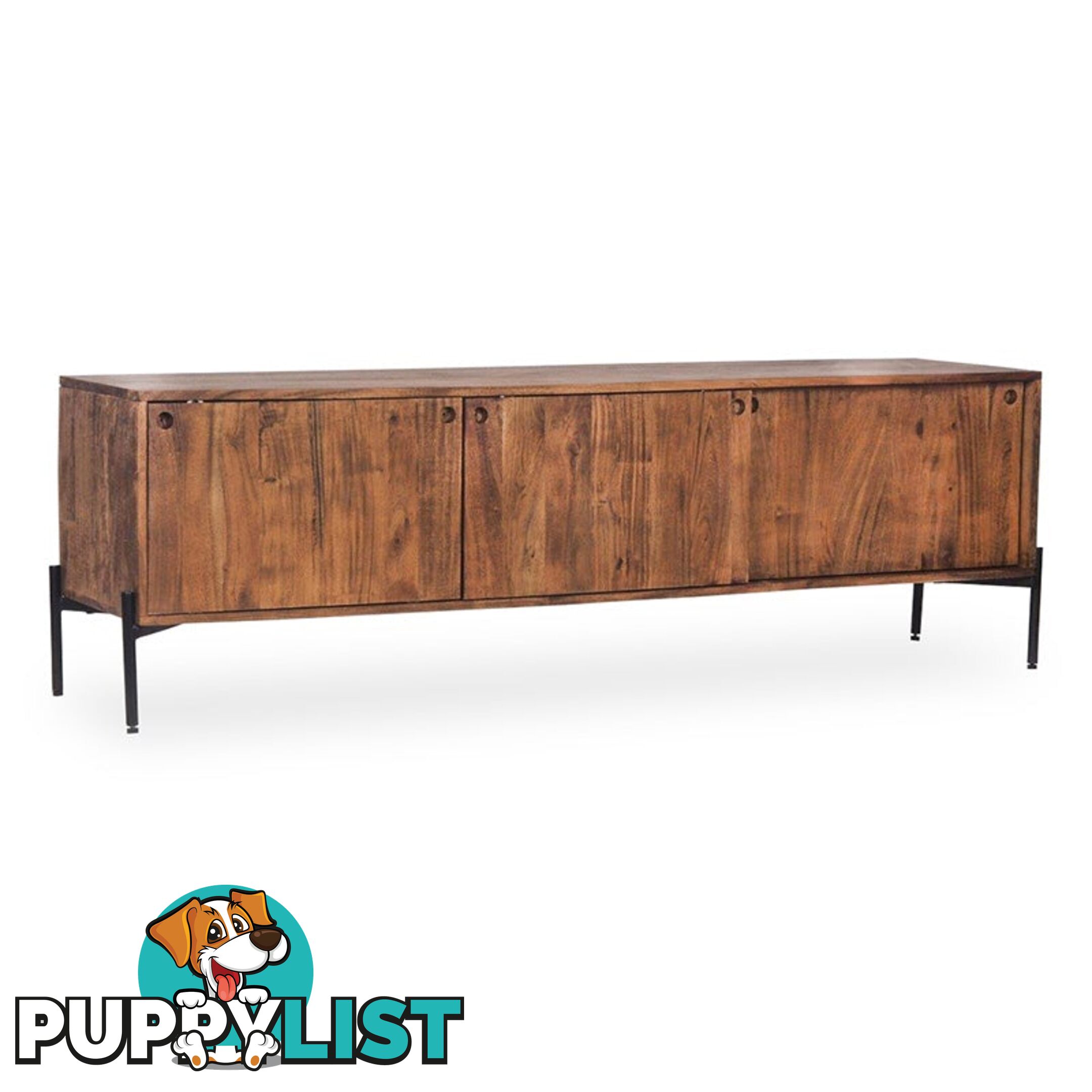 TRUDY TV Entertainment Unit -160cm Solid Acacia Wood - LX-2105 - 9334719011936