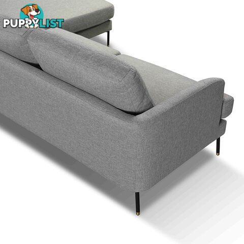 TIANA 3 Seater Sofa With Right Chaise - Grey - HD-2188-R - 9334719004587