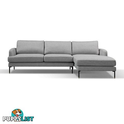 TIANA 3 Seater Sofa With Right Chaise - Grey - HD-2188-R - 9334719004587