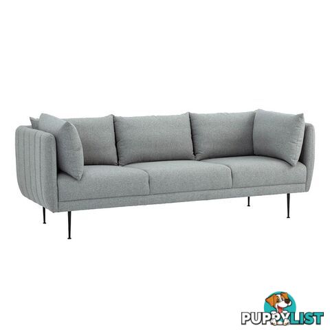 SUPRA 3 Seater Sofa - Pale SIlver - 233123 - 9334719006871