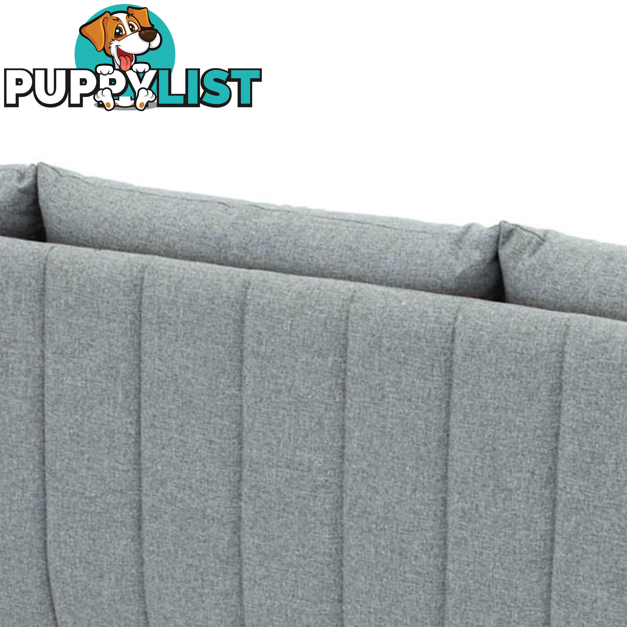 SUPRA 3 Seater Sofa - Pale SIlver - 233123 - 9334719006871