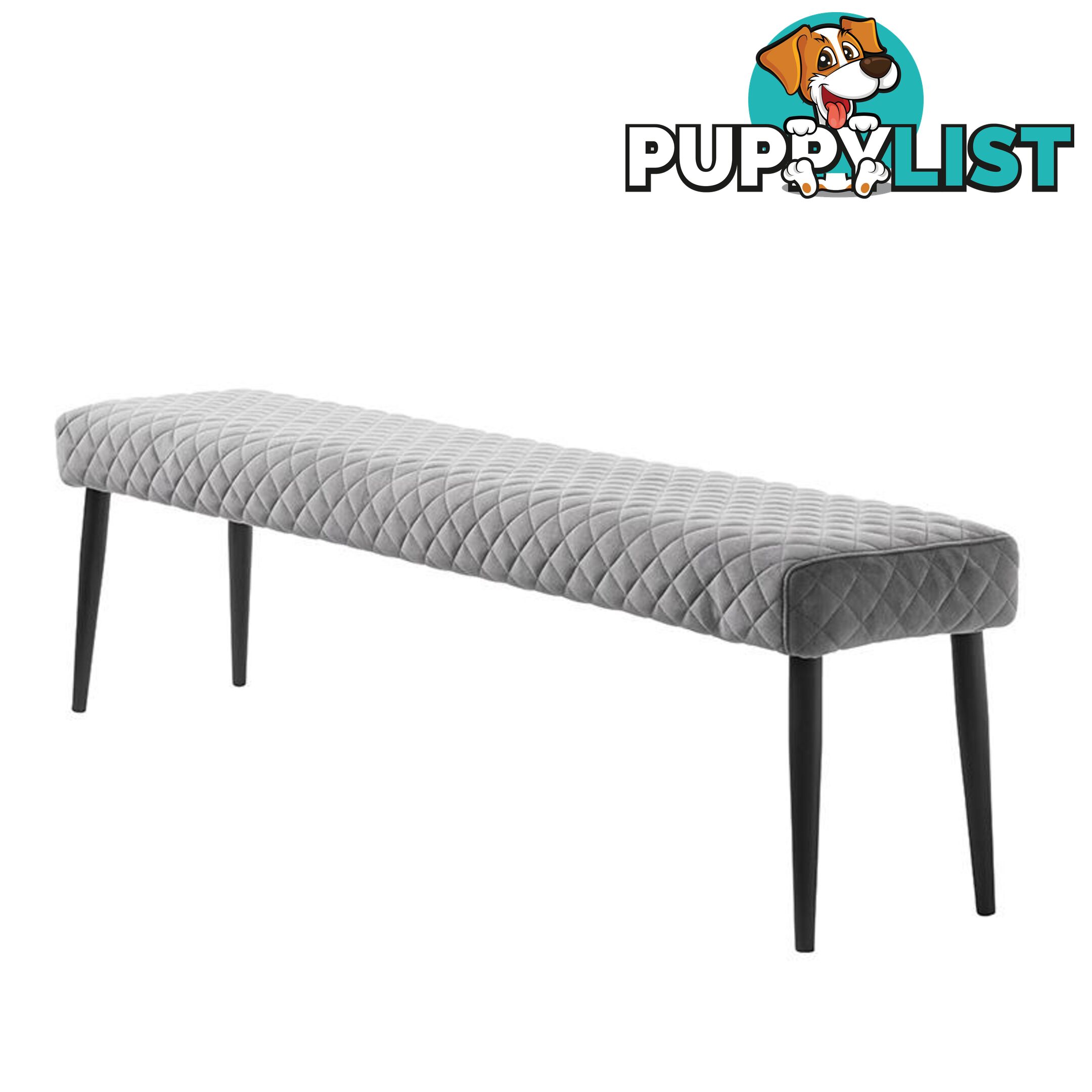 DANYA Bench Seat 160cm - Grey - 39910008 - 5704745079769