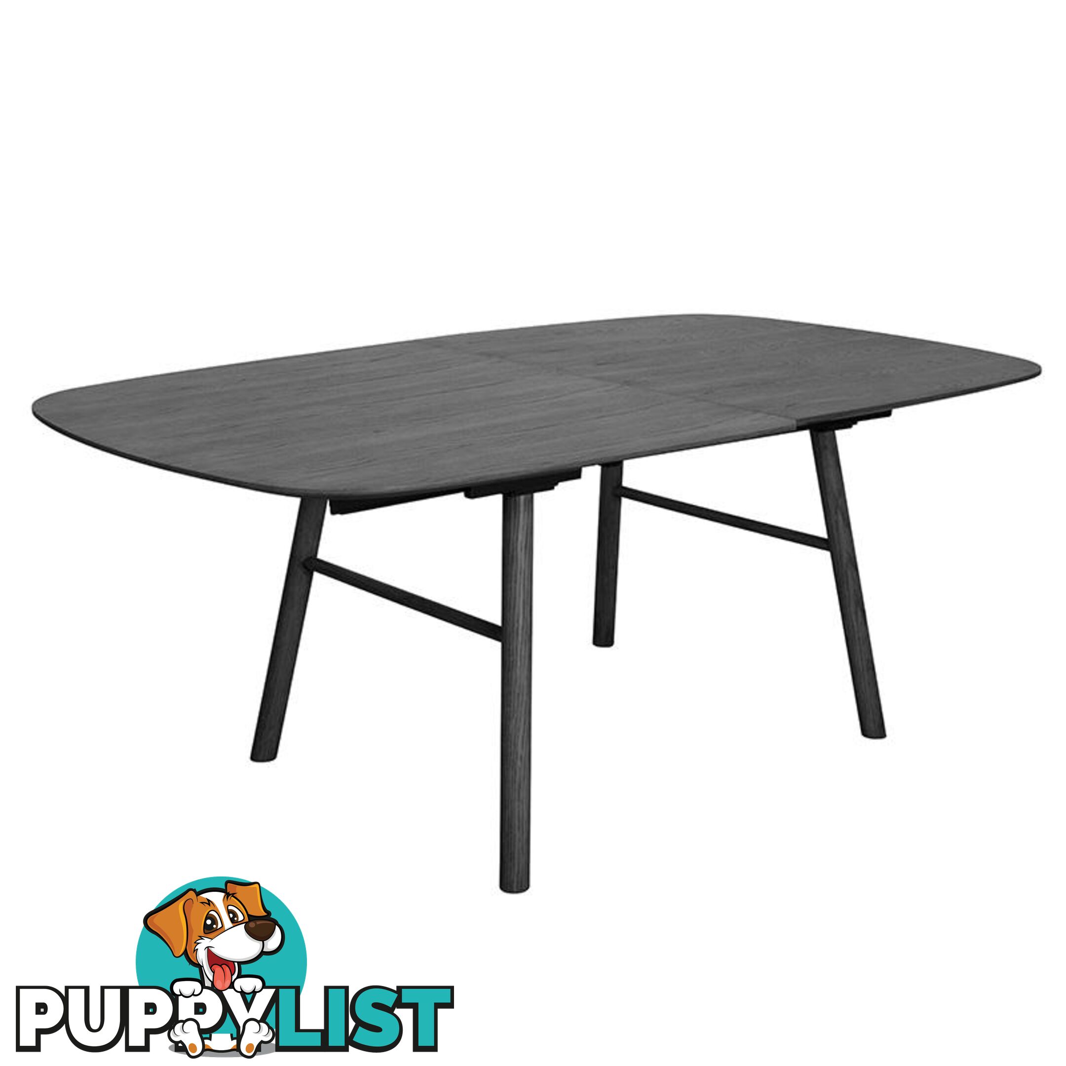 GOSTA Extendable Dining Table 1.8-2.7m - Black - DI-J3525 - 9334719001708