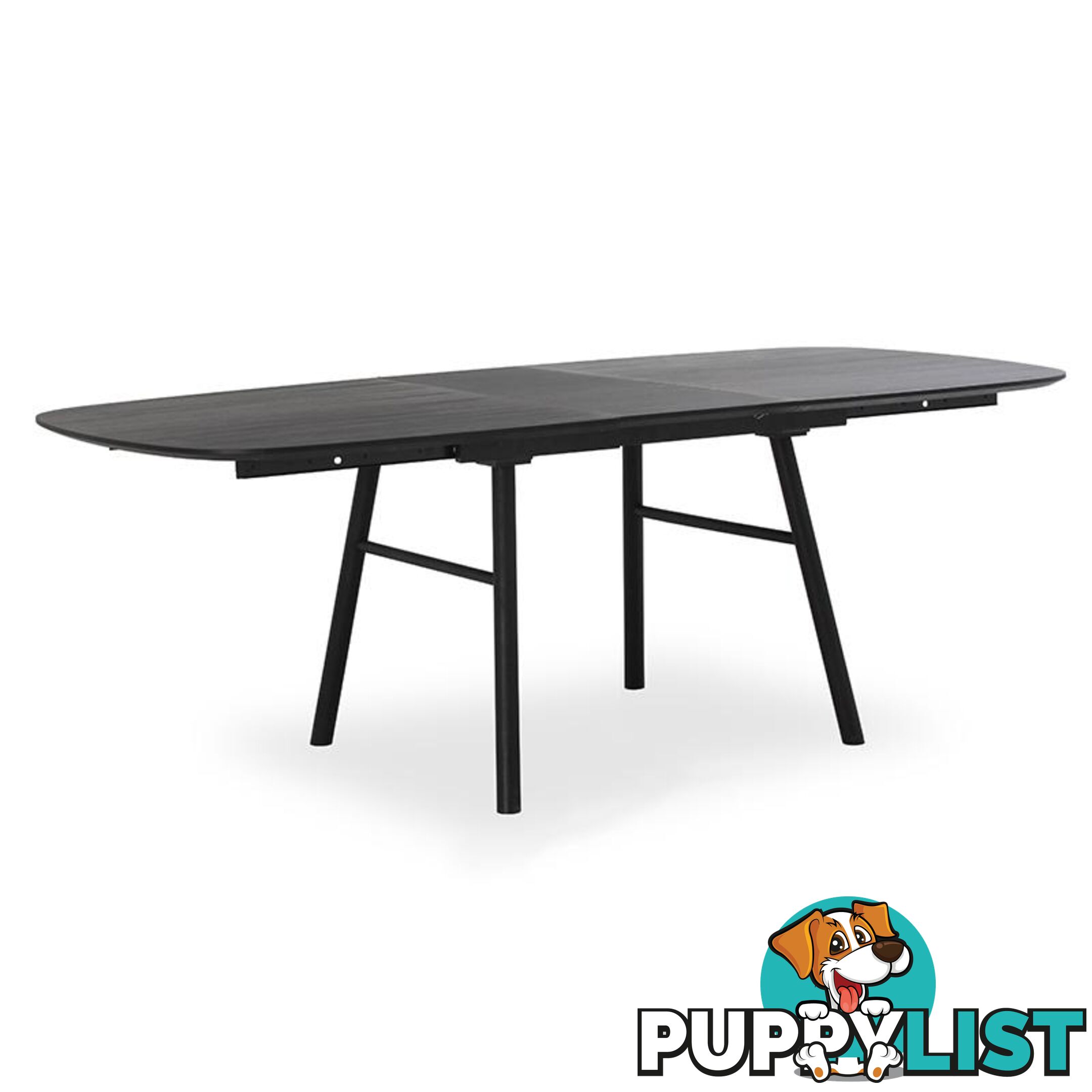 GOSTA Extendable Dining Table 1.8-2.7m - Black - DI-J3525 - 9334719001708