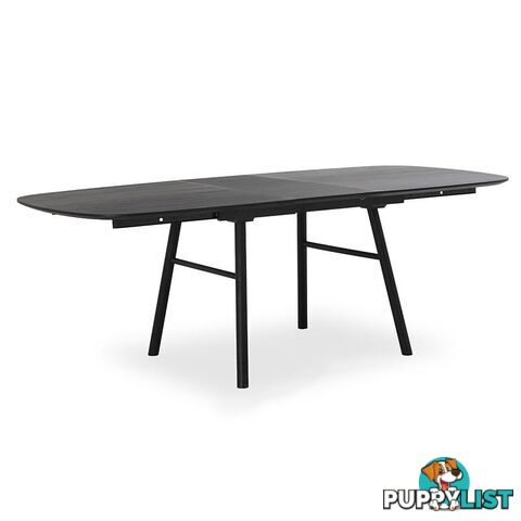 GOSTA Extendable Dining Table 1.8-2.7m - Black - DI-J3525 - 9334719001708