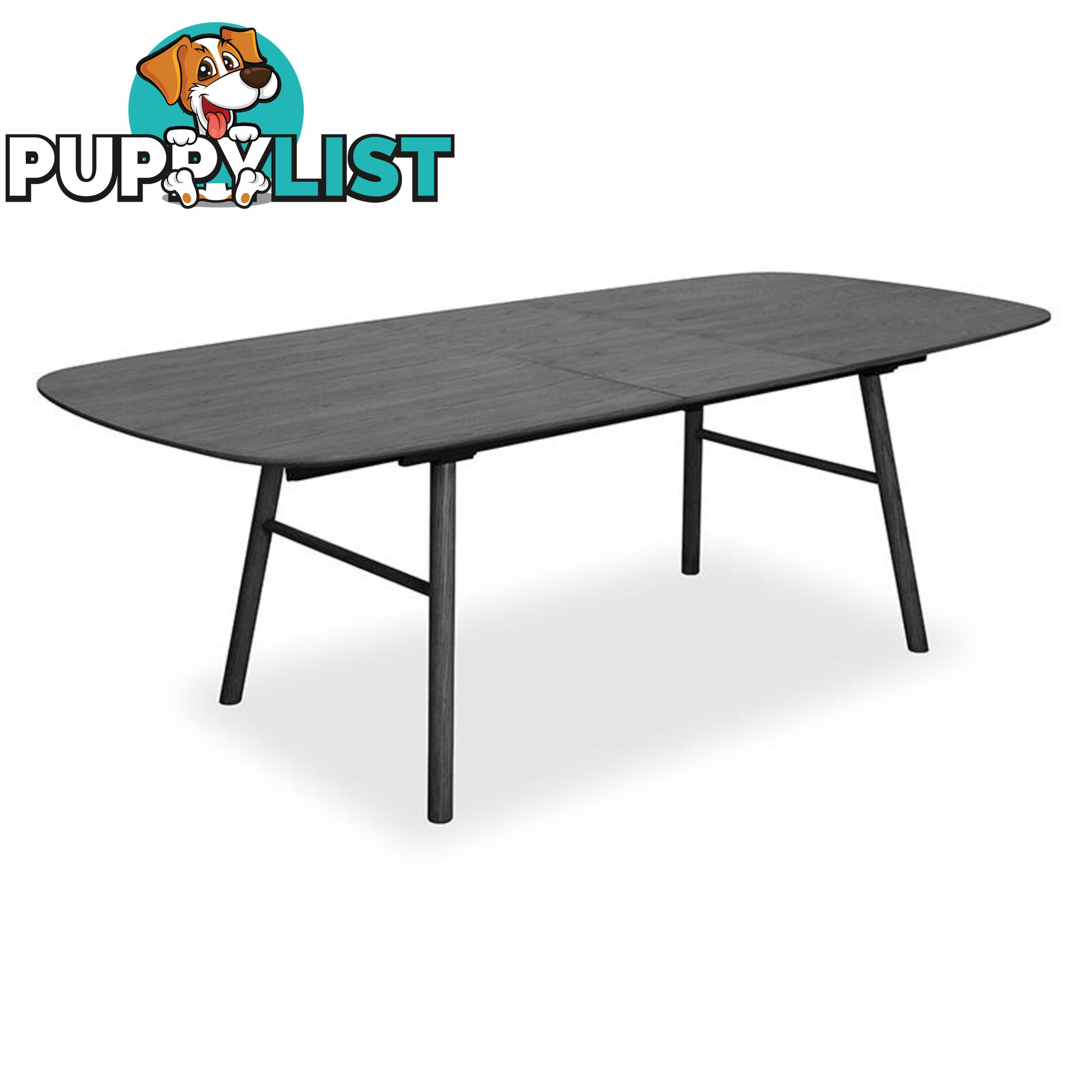 GOSTA Extendable Dining Table 1.8-2.7m - Black - DI-J3525 - 9334719001708