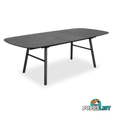 GOSTA Extendable Dining Table 1.8-2.7m - Black - DI-J3525 - 9334719001708