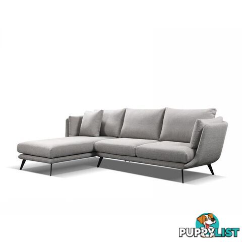 RANNI 3 Seater Sofa With Left Chaise - Warm Grey - HD-9551-L - 9334719001081