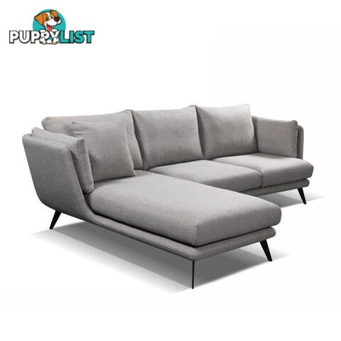 RANNI 3 Seater Sofa With Left Chaise - Warm Grey - HD-9551-L - 9334719001081