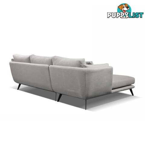 RANNI 3 Seater Sofa With Left Chaise - Warm Grey - HD-9551-L - 9334719001081