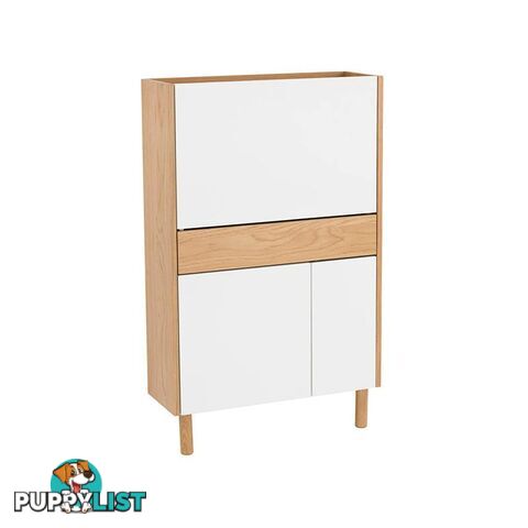 BARTON Study Desk 71cm - Natural & White - 122001 - 9334719000275