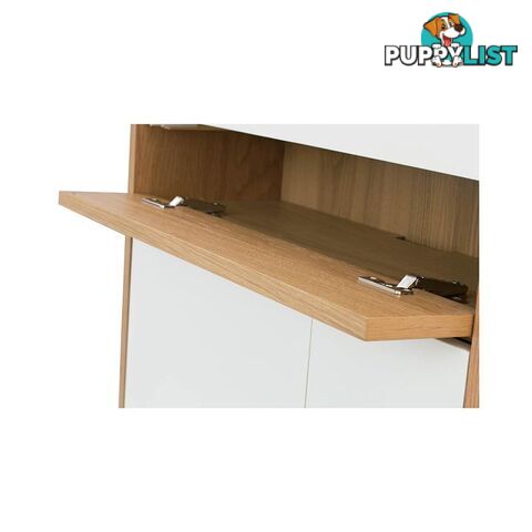 BARTON Study Desk 71cm - Natural & White - 122001 - 9334719000275