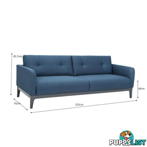 SIGMA 3 Seater Sofa - Grey &  Jungle Green - 233130 - 9334719002637