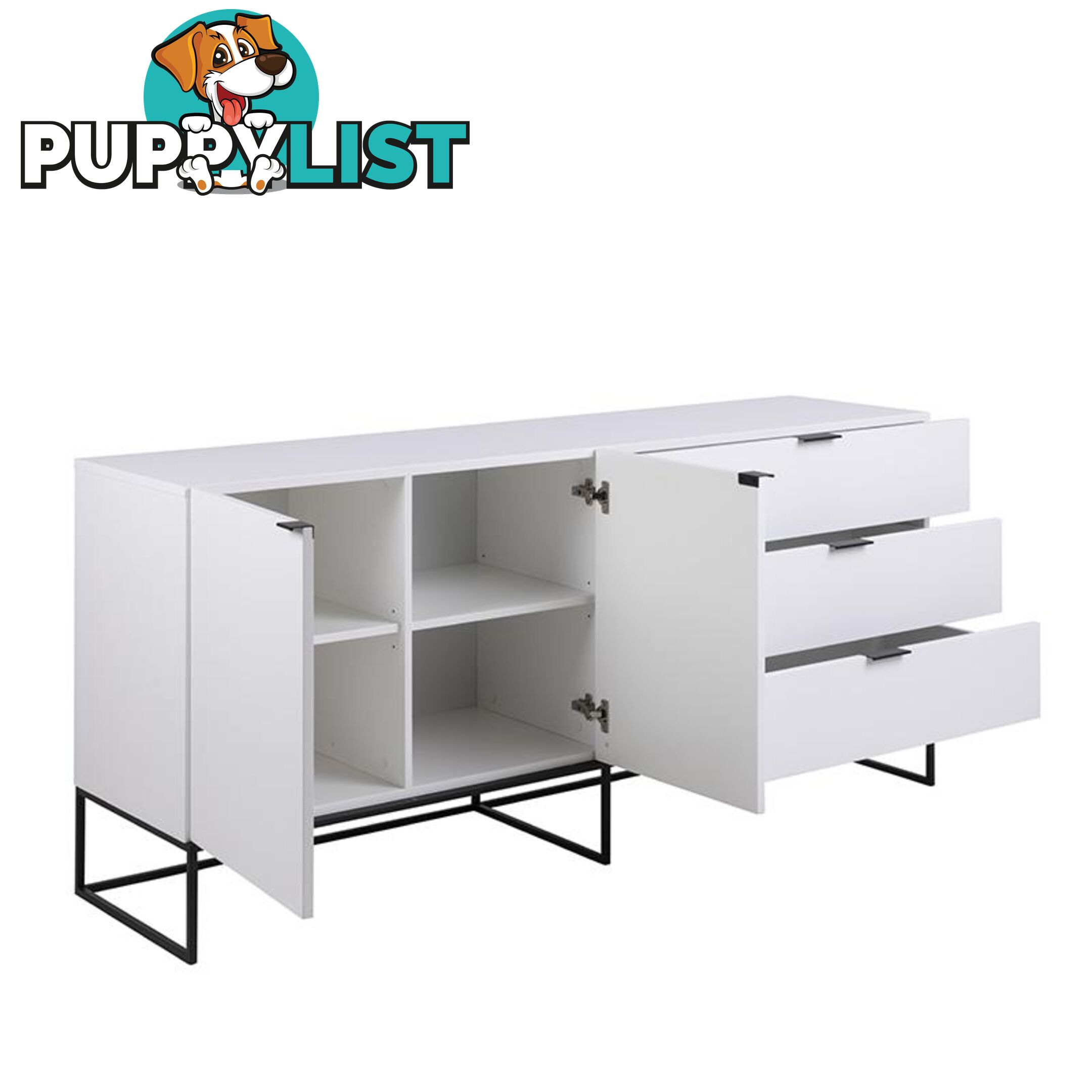 SVANA Sideboard 180cm - White - AC-H000020355 - 5713941037664