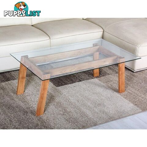 MARVEL Glass and Wood Coffee Table - UCT4031 - 9334719007380