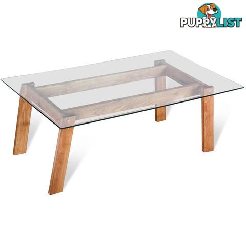 MARVEL Glass and Wood Coffee Table - UCT4031 - 9334719007380