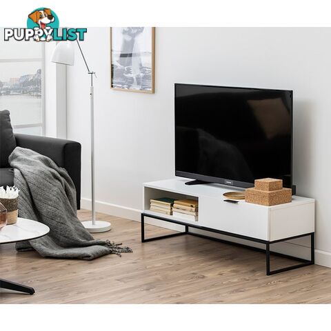 SVANA TV Entertainment Unit - 120cm - White - AC-0000087972 - 5713941089212