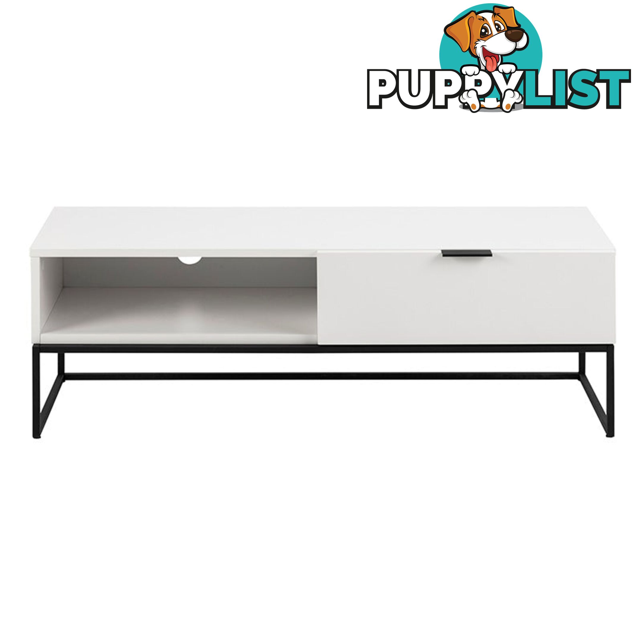 SVANA TV Entertainment Unit - 120cm - White - AC-0000087972 - 5713941089212