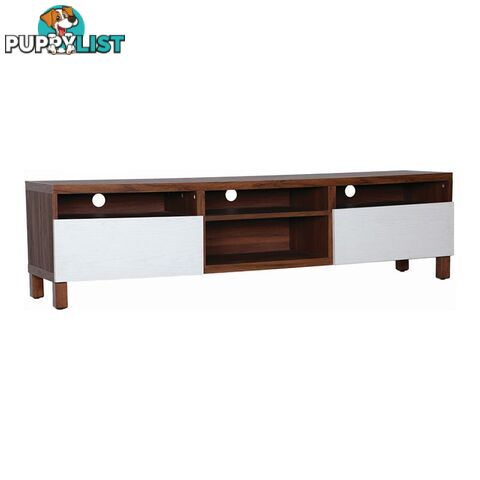 Gordy TV Unit - 180cm - Cocoa + White - 336002 - 9334719008851