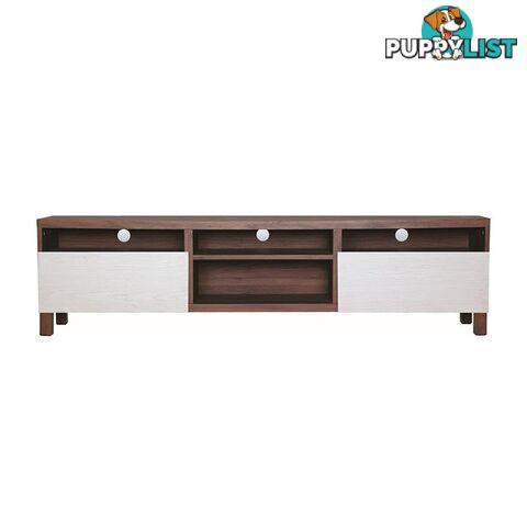 Gordy TV Unit - 180cm - Cocoa + White - 336002 - 9334719008851