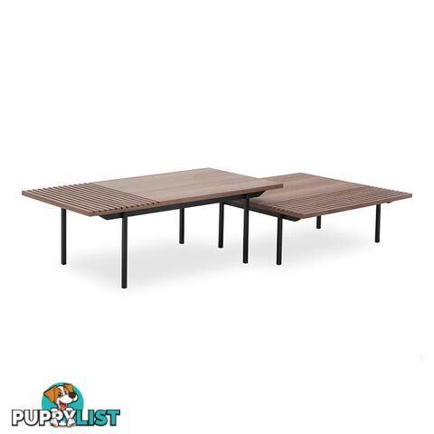 TOZZI Nest of Tables - Walnut & Black - DI-J5810A-B - 9334719001869