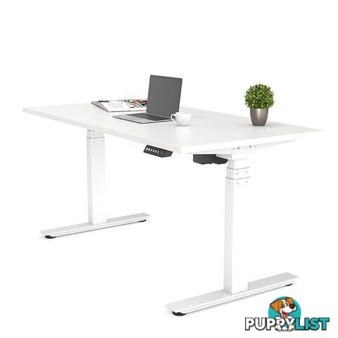 AGILE PRO Electric 2 Column Sit Standing Desk - 1200mm to 1800mm - Oak & Black - OG_AGE2SSD161