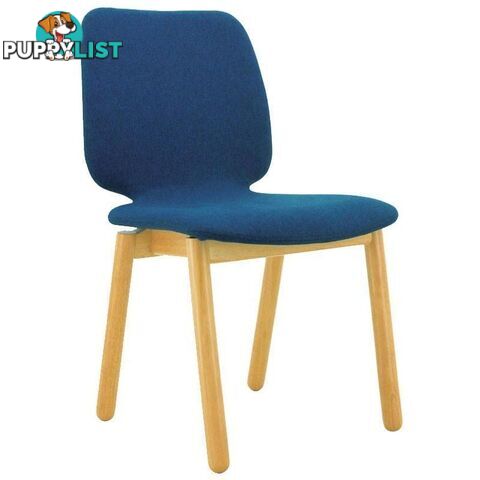 MISSIE Dining Chair - Oak + Midnight Blue - 241031 - 9334719007960