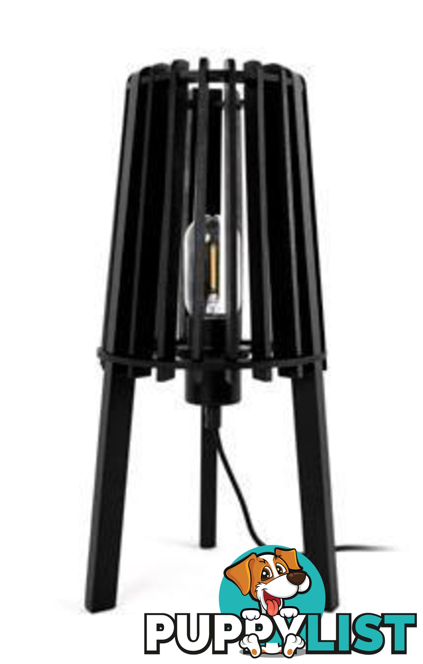 Fidel Timber Floor Lamp 1.3M - Black - IC-17014 - 9334719000305