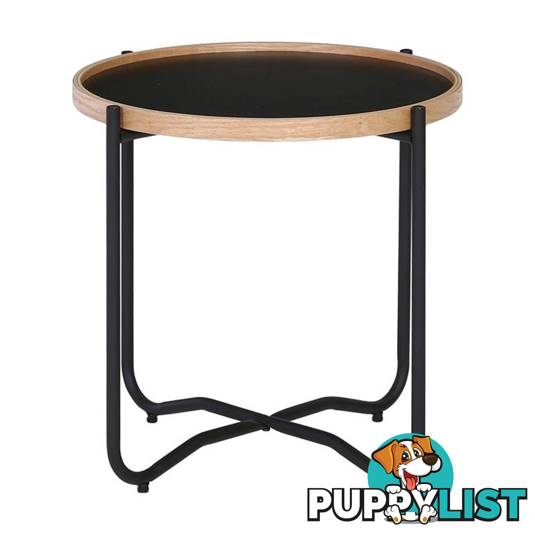 TANIX Side Table - Round - Black - 131022 - 9334719004808