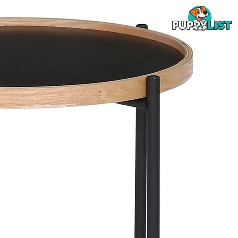 TANIX Side Table - Round - Black - 131022 - 9334719004808