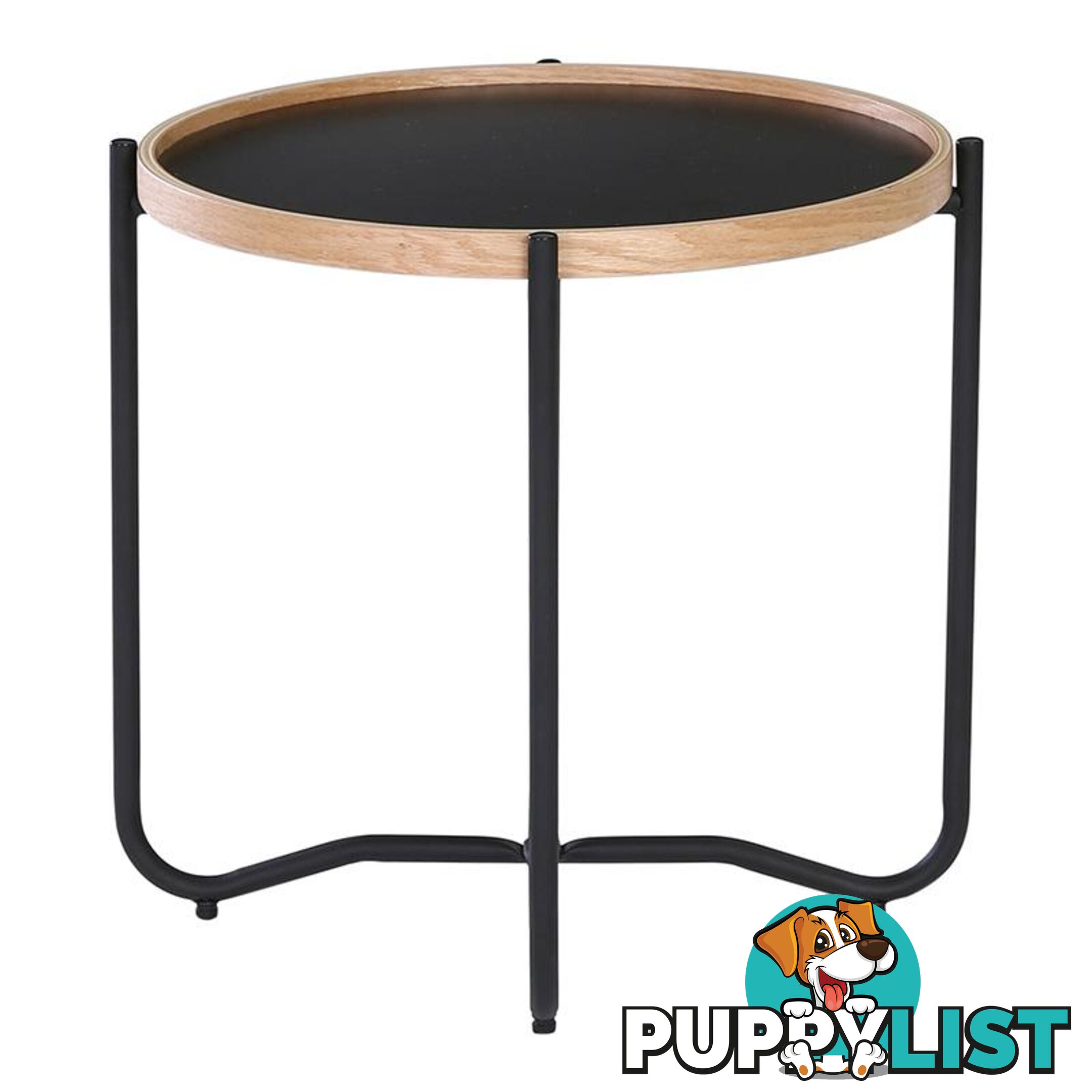 TANIX Side Table - Round - Black - 131022 - 9334719004808