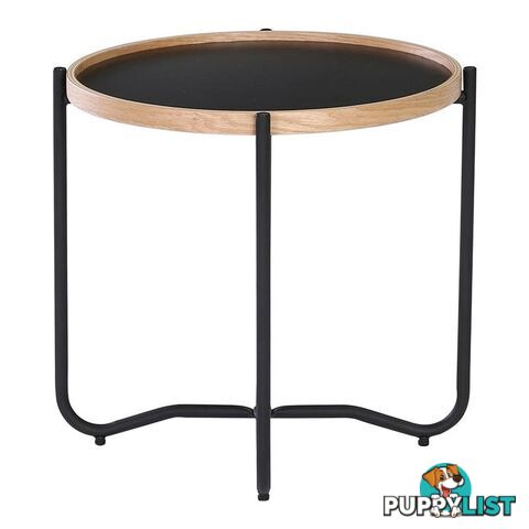 TANIX Side Table - Round - Black - 131022 - 9334719004808