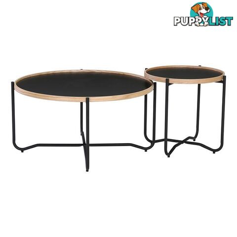 TANIX Side Table - Round - Black - 131022 - 9334719004808