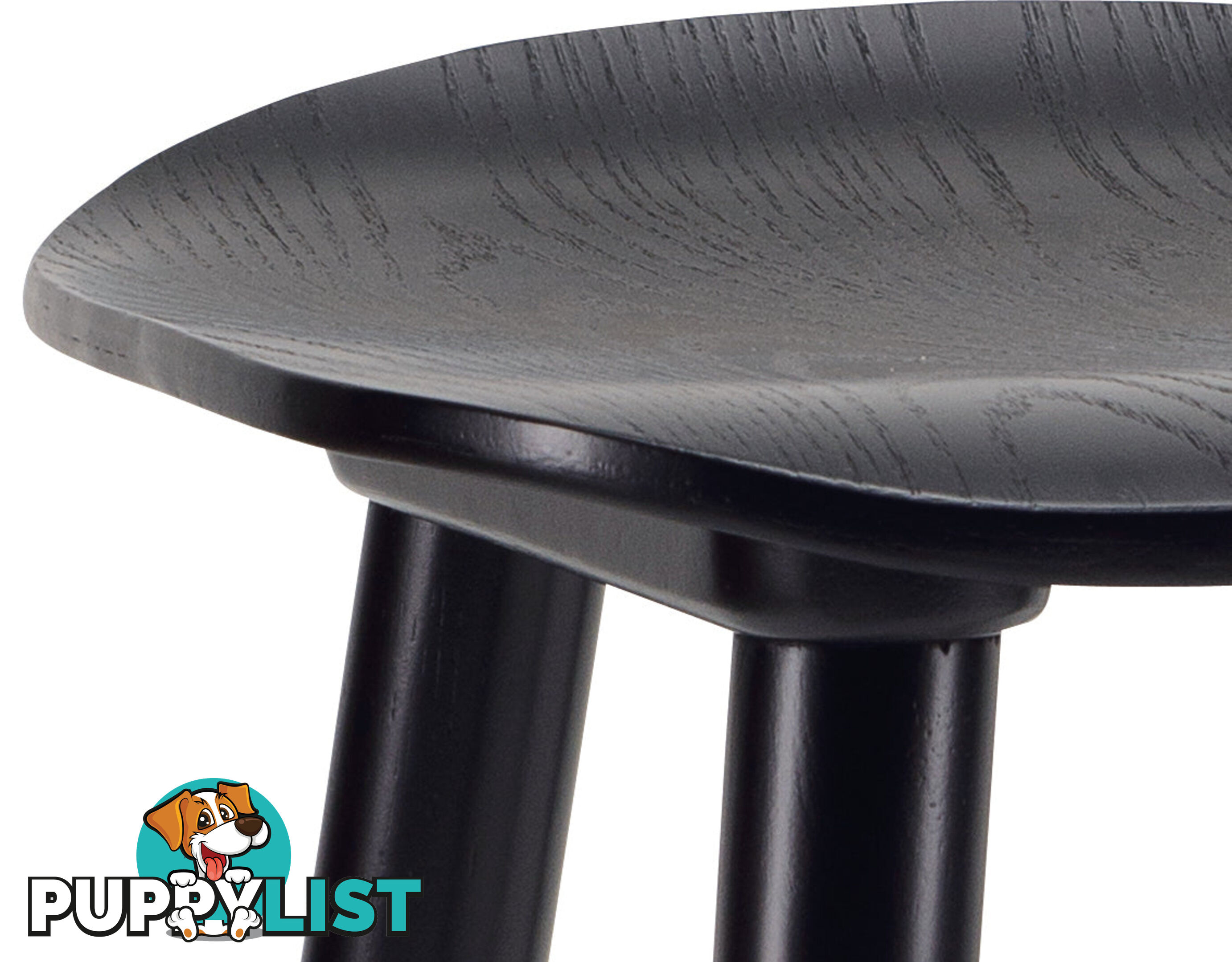 Hetty Counter Stool - Black Ash Veneer - 24092677 - 9334719007793