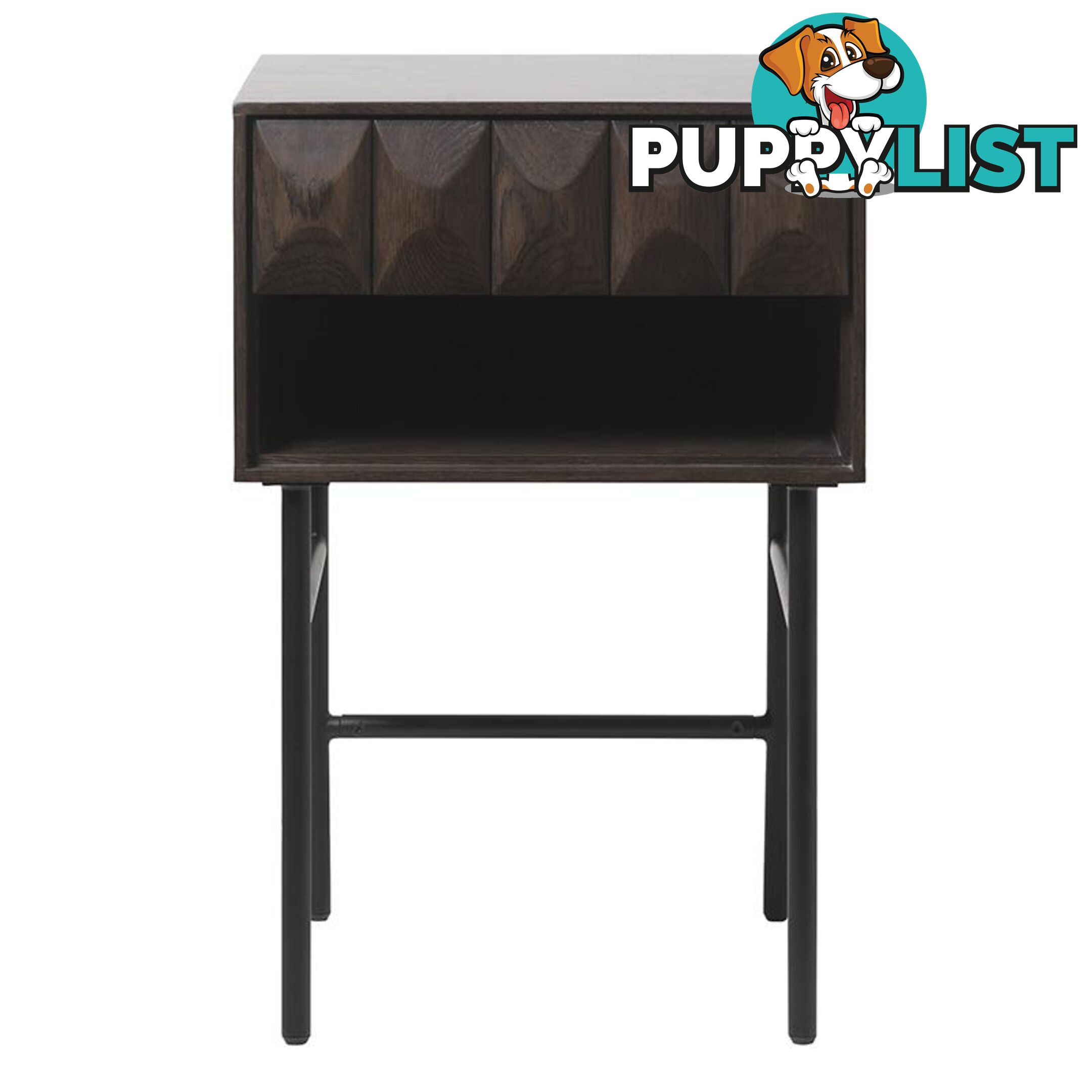 LATINA Side Table - Dark Brown / Black - 43423181 - 5704745097176