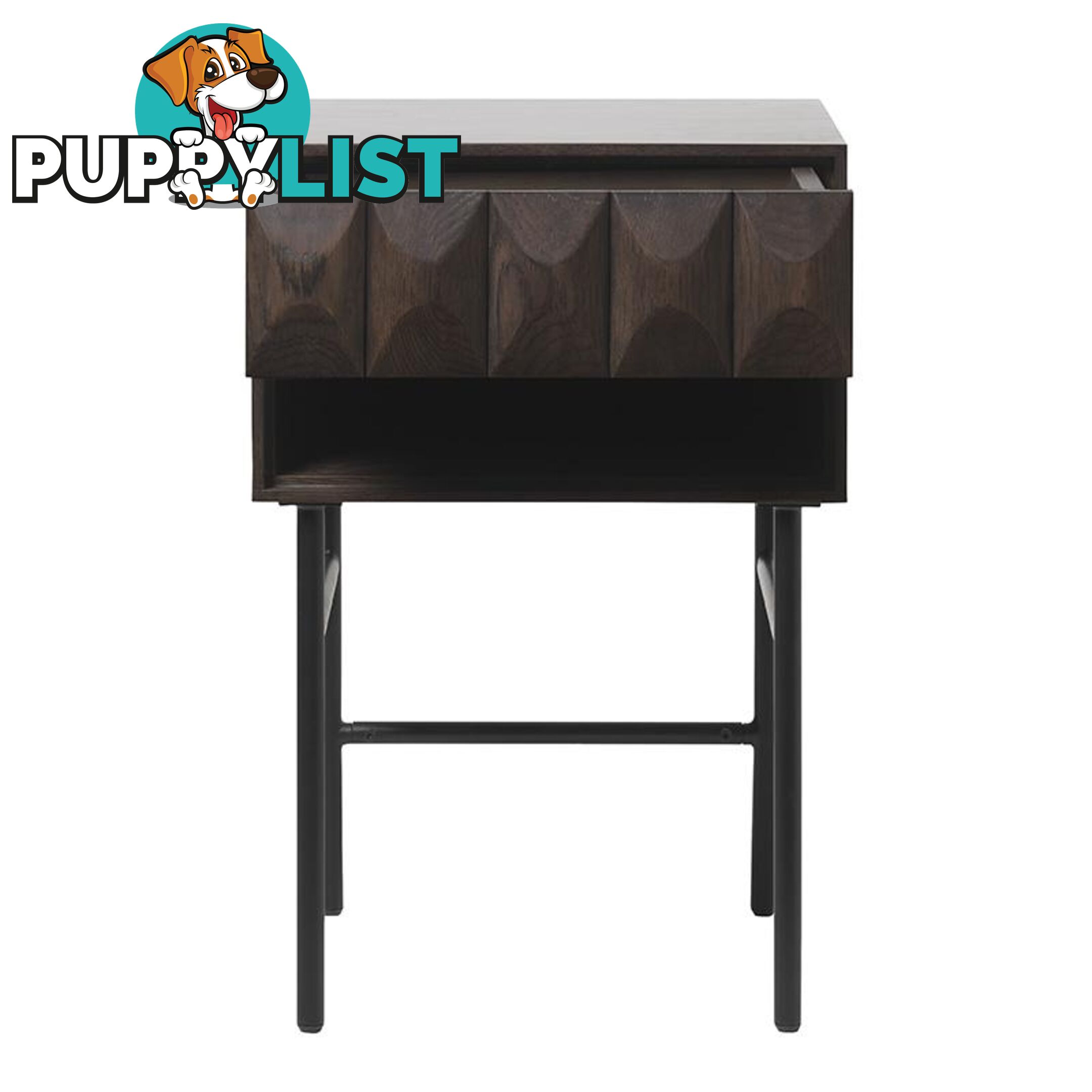 LATINA Side Table - Dark Brown / Black - 43423181 - 5704745097176