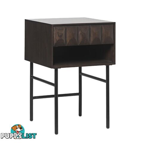 LATINA Side Table - Dark Brown / Black - 43423181 - 5704745097176