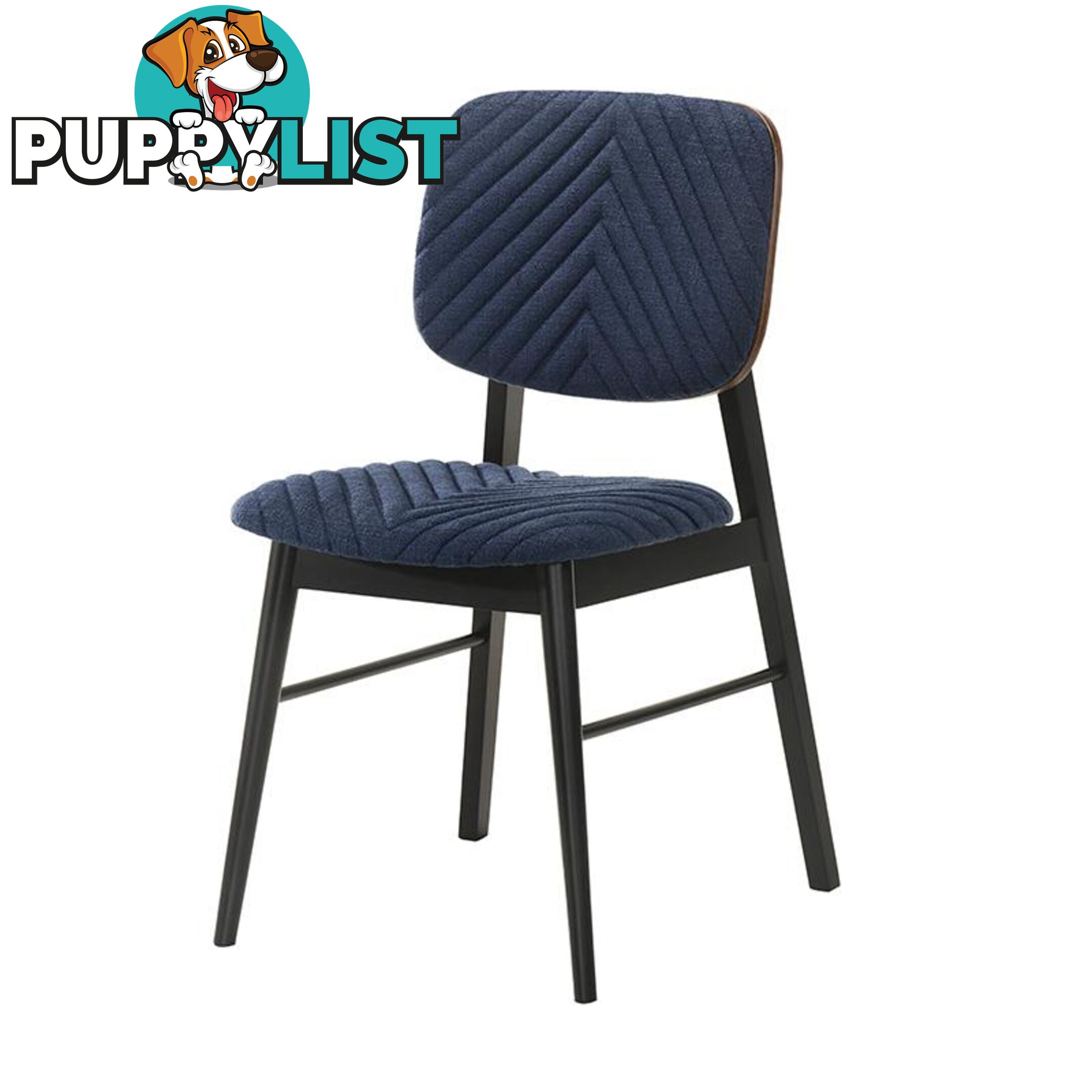 FLEX Dining Chair - Black & Blue - IVC-1303 - 9334719009681