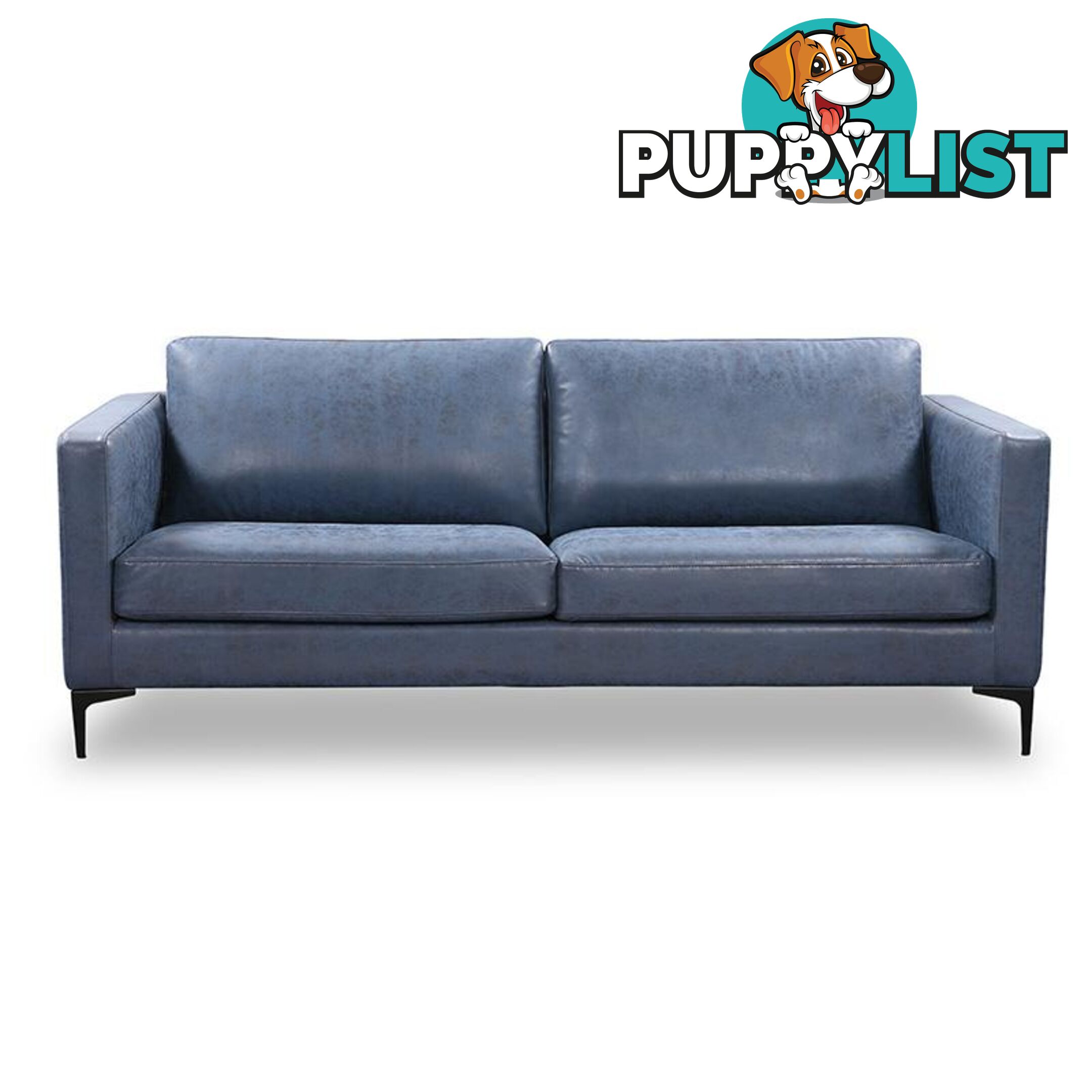 RYLAN 3 Seater Sofa - Blue - BO-6904-9-04 - 9334719001173