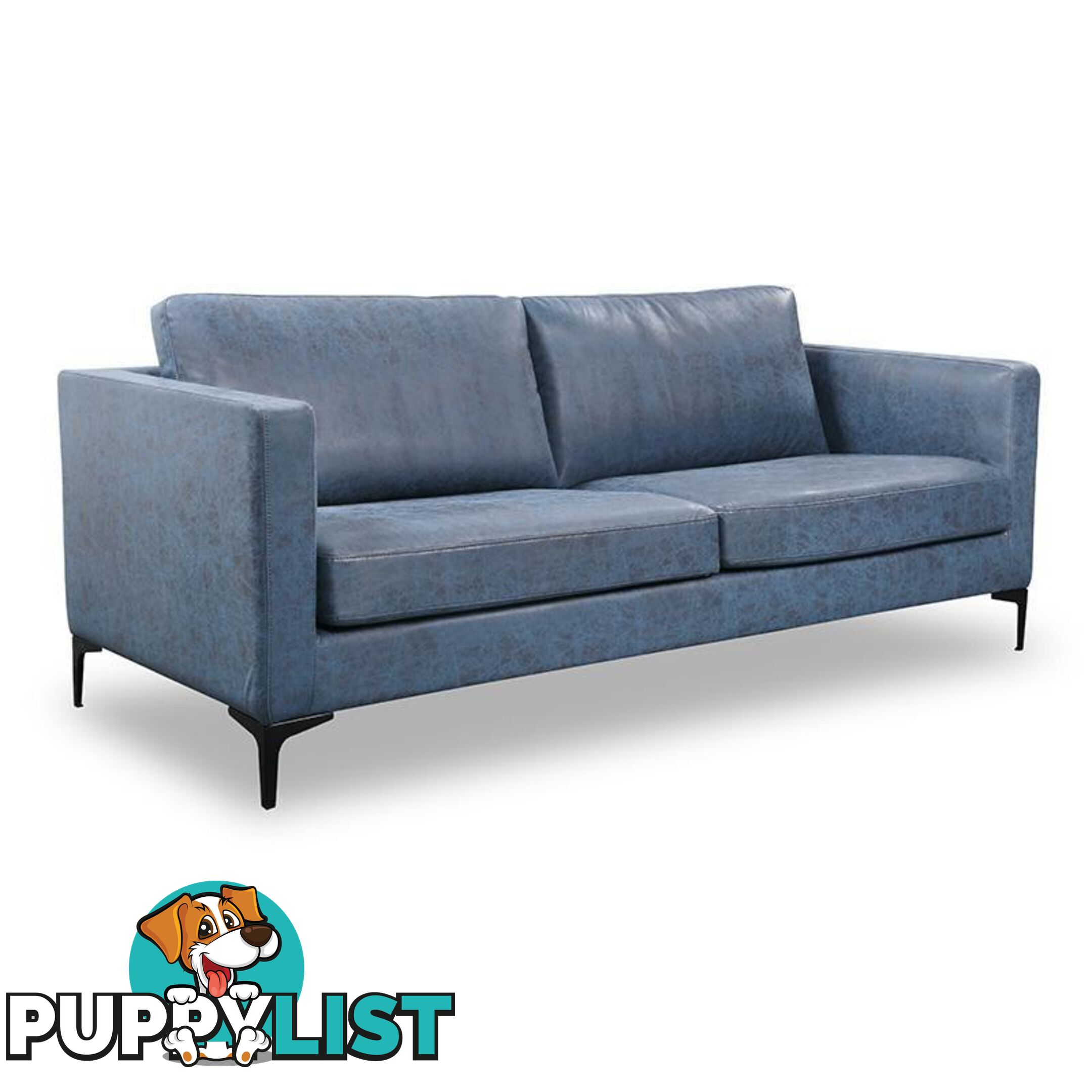 RYLAN 3 Seater Sofa - Blue - BO-6904-9-04 - 9334719001173