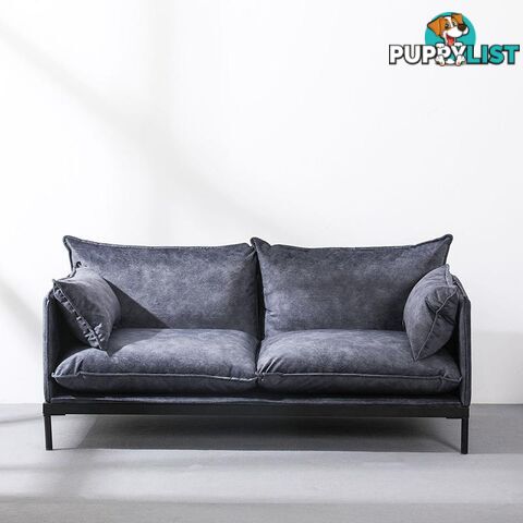 SINCLAIR 2 Seater Sofa in Charcoal - BB-S005-2S-MB - 9334719011059