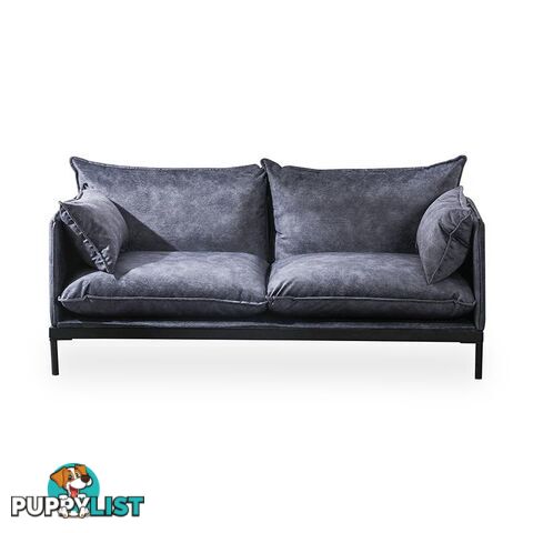 SINCLAIR 2 Seater Sofa in Charcoal - BB-S005-2S-MB - 9334719011059