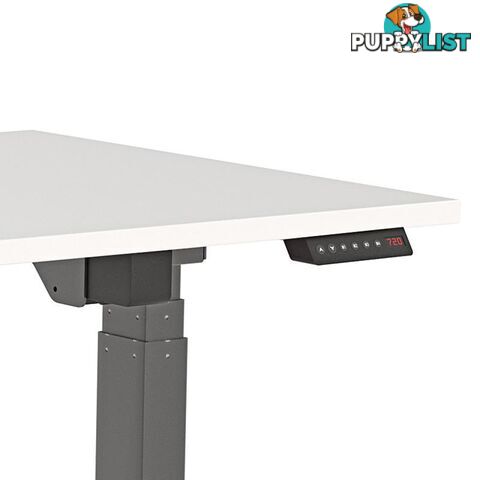 AGILE PRO Electric 2 Column Sit Standing Desk - 1200mm to 1800mm - White & White - OG_AGE2SSD127