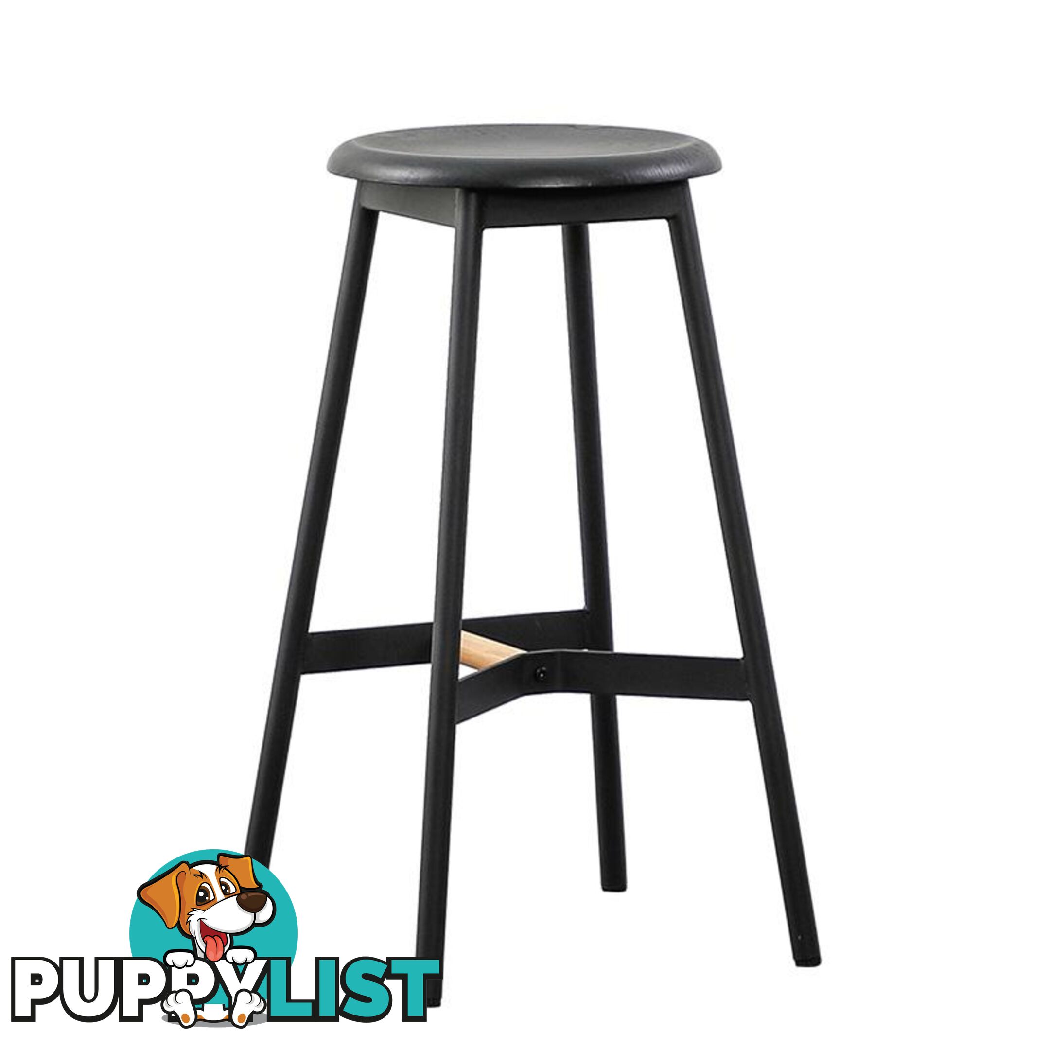 NELLIE Counter Stool - Black &  Natural - BB-9117 - 9334719011028