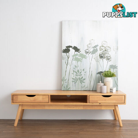 LAMAR Entertainment TV Unit with 2 Drawers 150cm - Natural - 335027 - 9334719003771