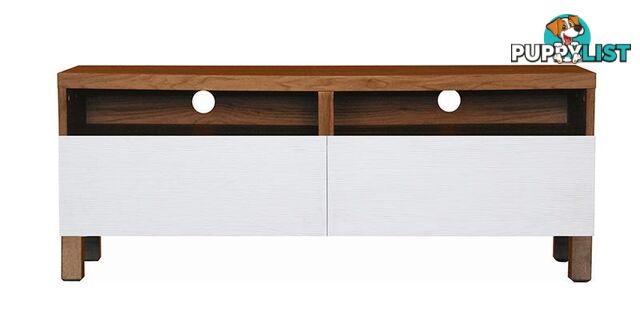 GORDY TV Entertainment Unit 120cm - Walnut Colour - 334002 - 9334719008745