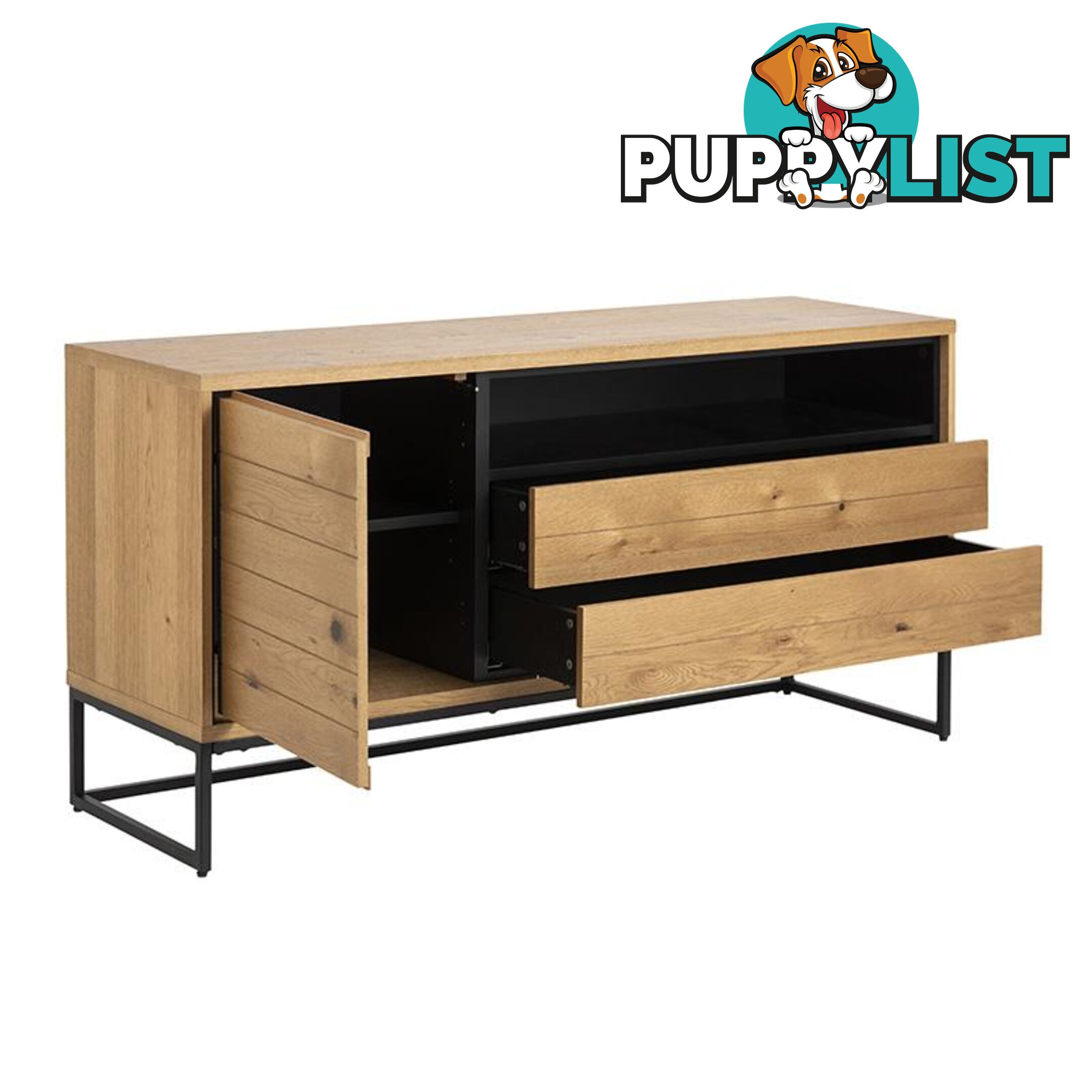 LANEYA Sideboard 150cm - Wild Oak - AC-H000020135 - 5713941121257