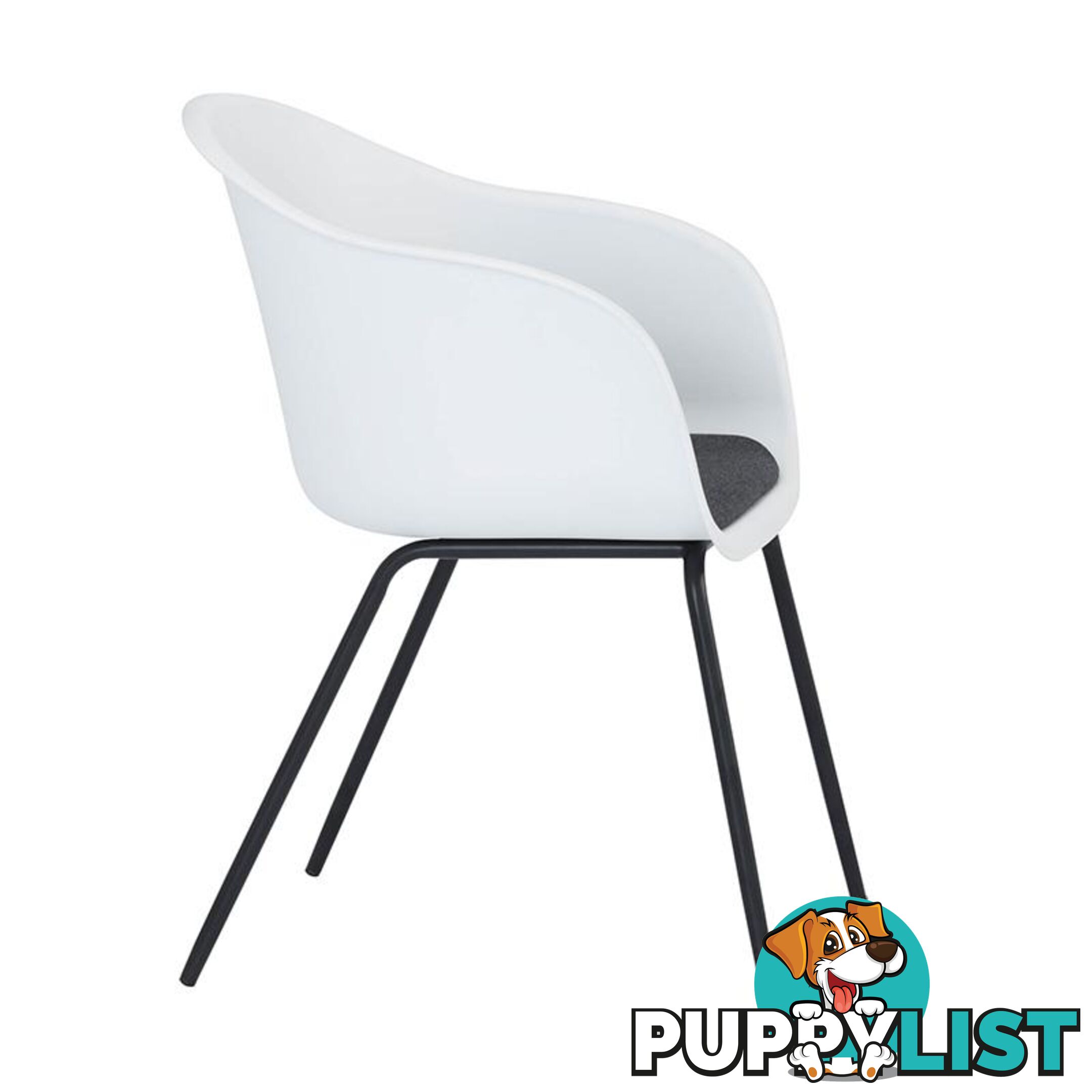 COLLEEN Dining Chair - White - 241184 - 9334719008417