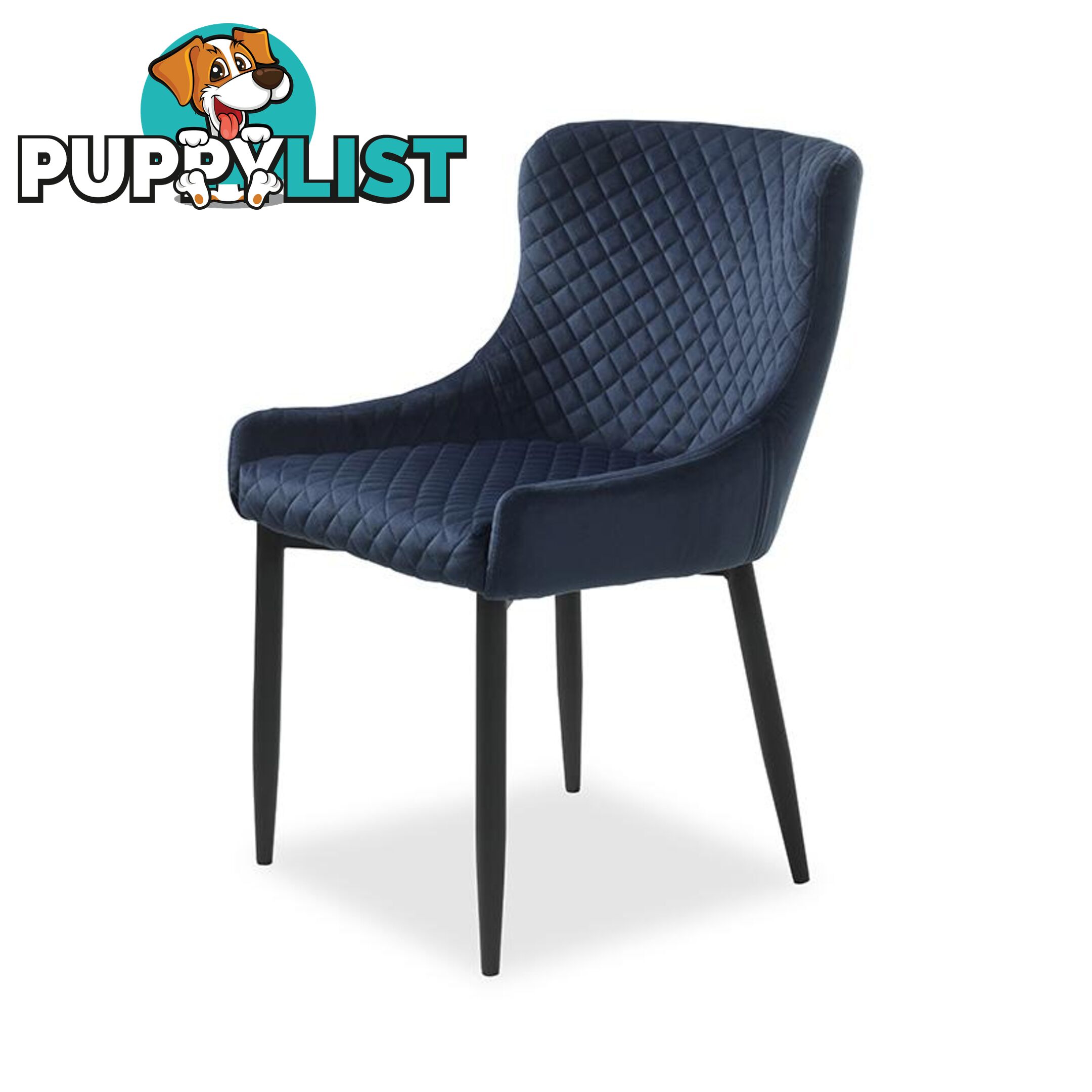 DANYA Dining Chair - Blue - 35980006 - 5704745073033