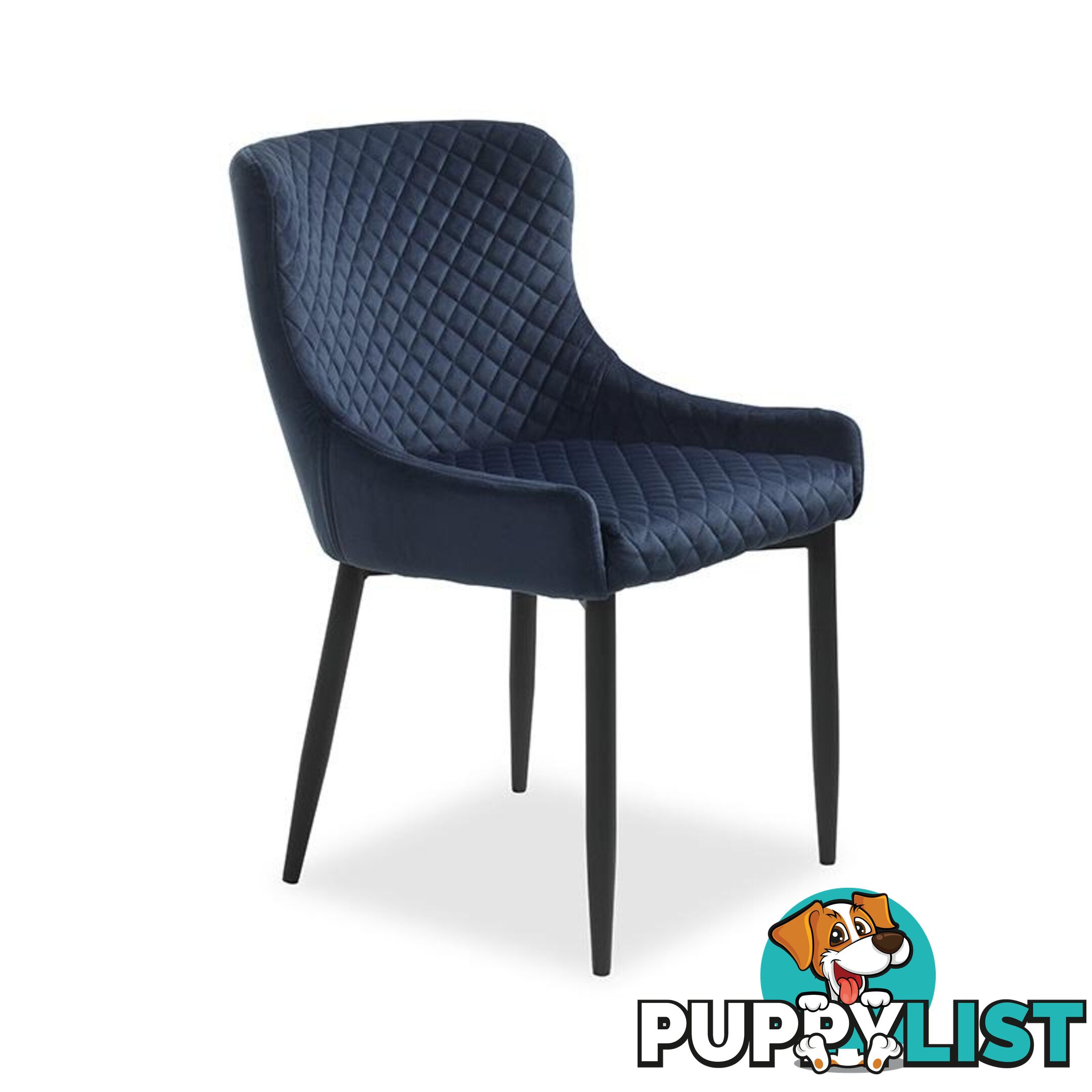 DANYA Dining Chair - Blue - 35980006 - 5704745073033